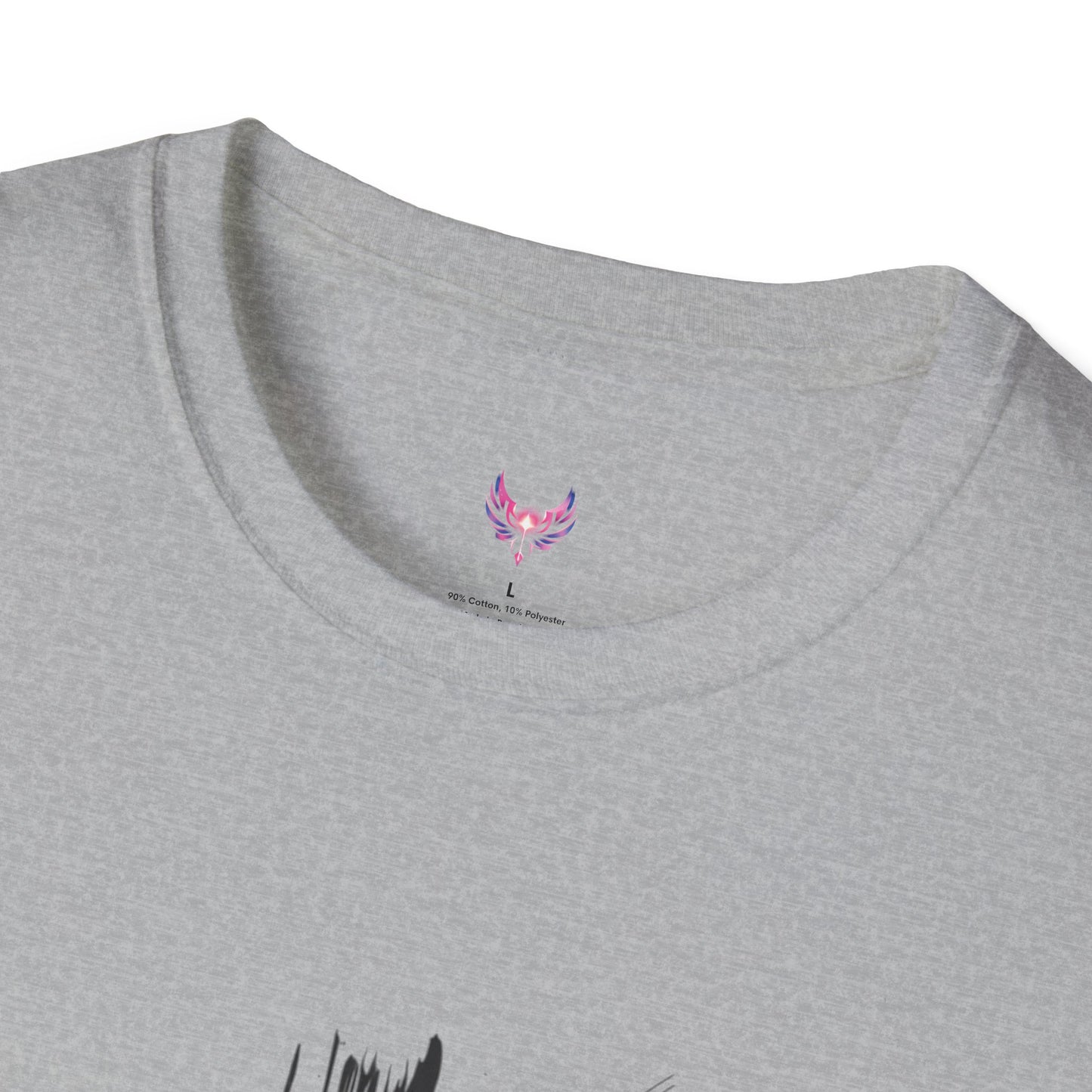 Faith-Inspired Unisex Softstyle T-Shirt with Cross Design