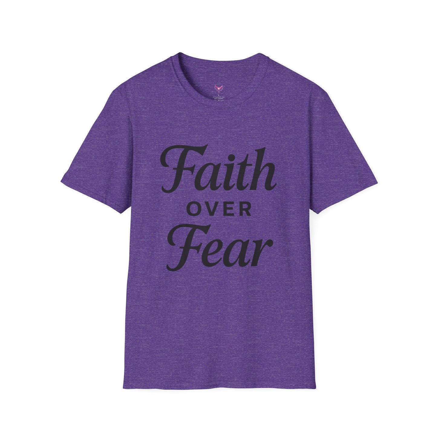 Inspirational Faith Over Fear Unisex Softstyle T-Shirt
