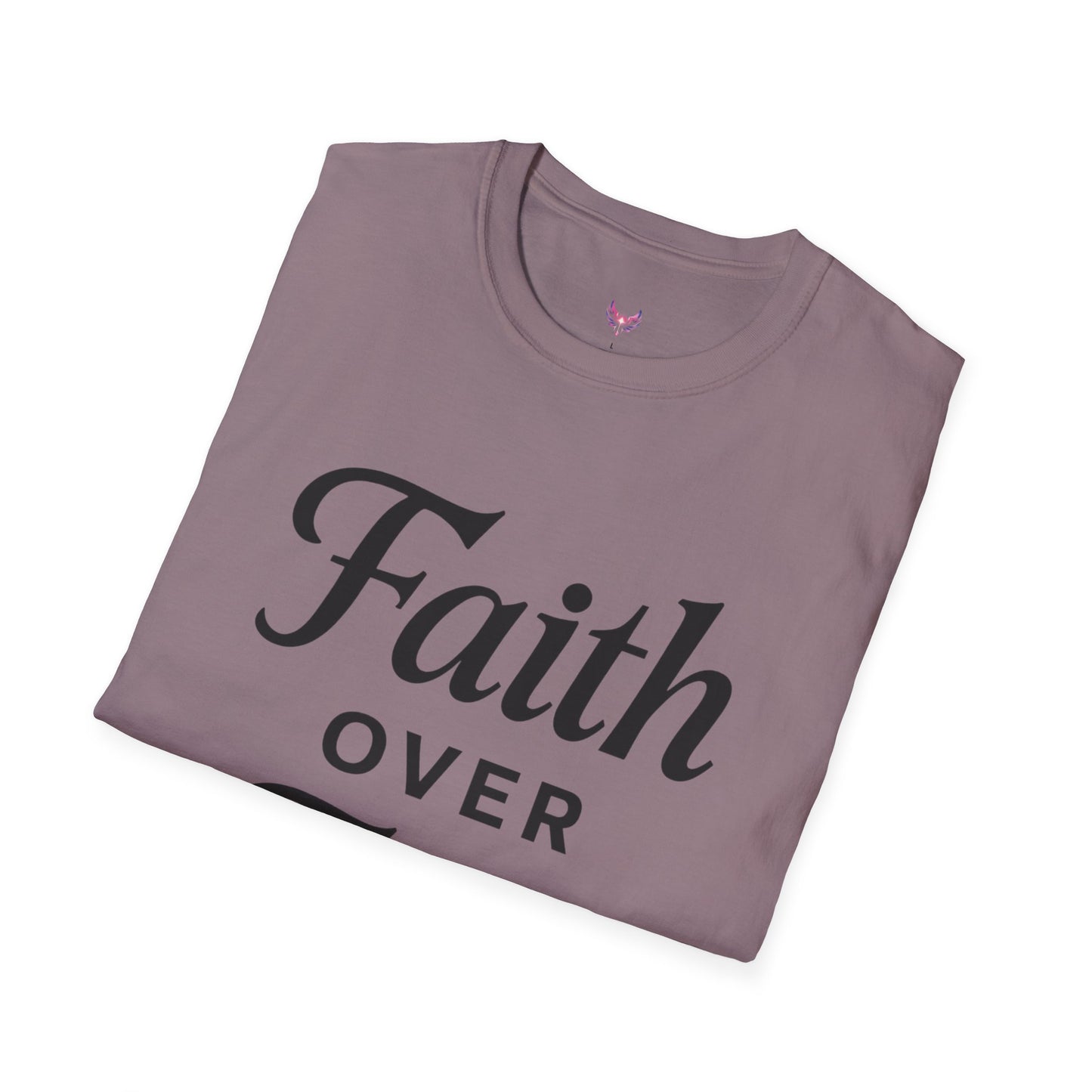Inspirational Faith Over Fear Unisex Softstyle T-Shirt