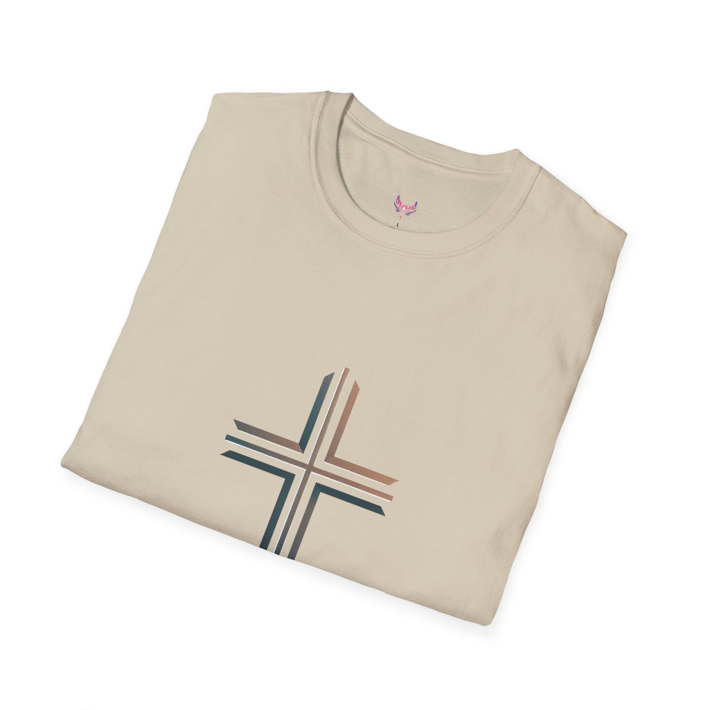 Inspirational Faith Graphic Unisex Softstyle T-Shirt - Walk by Faith Not by Sight