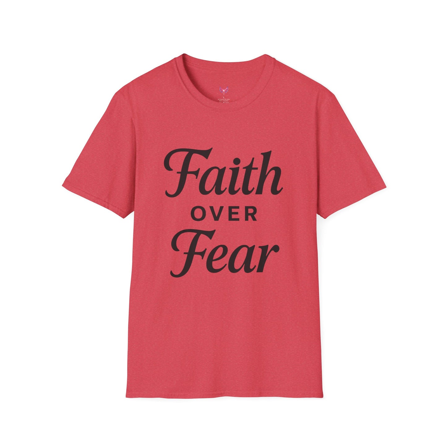 Inspirational Faith Over Fear Unisex Softstyle T-Shirt
