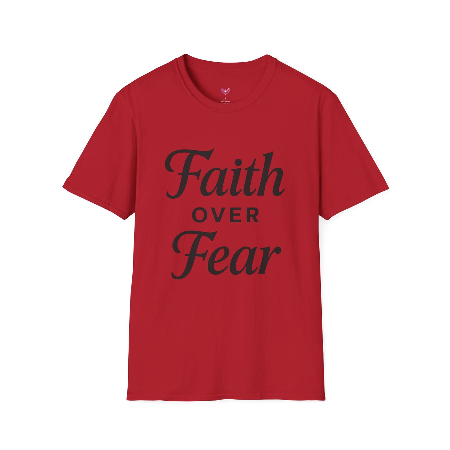 Inspirational Faith Over Fear Unisex Softstyle T-Shirt