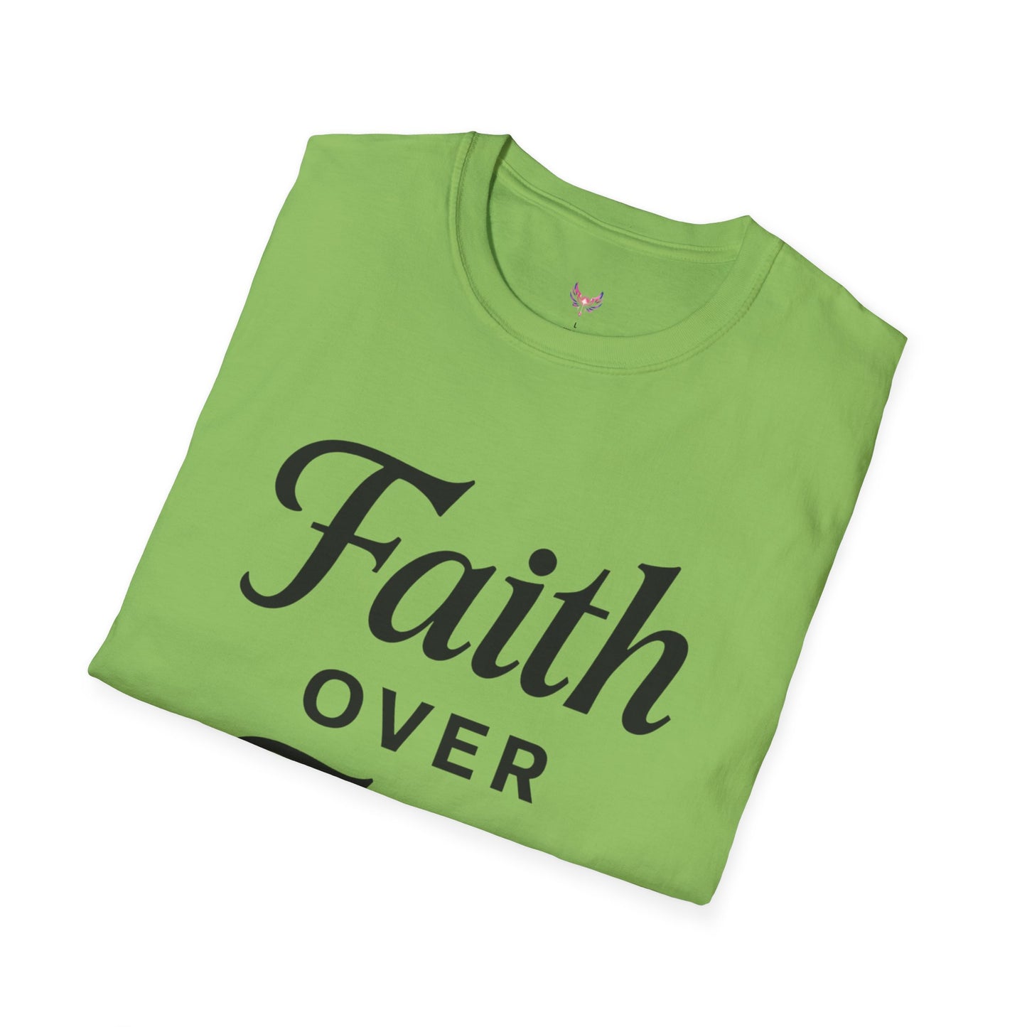 Inspirational Faith Over Fear Unisex Softstyle T-Shirt