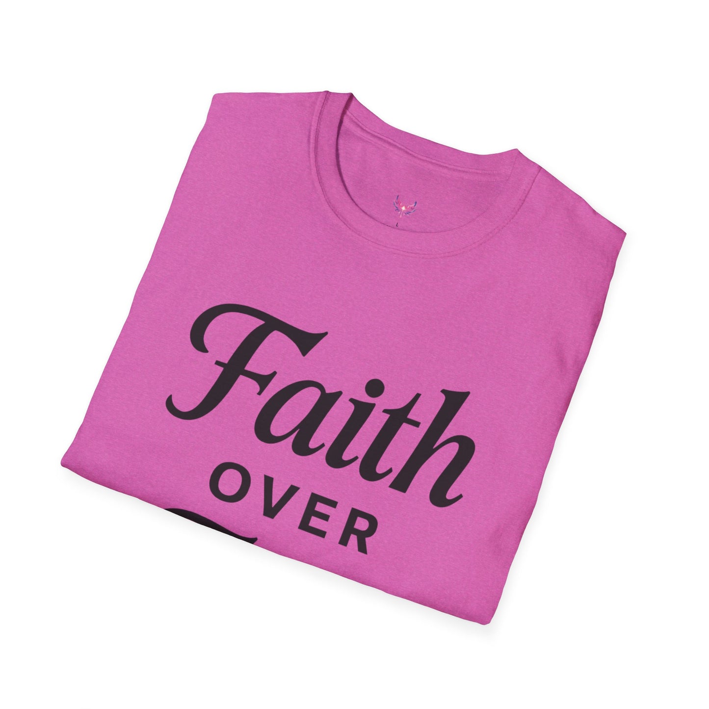 Inspirational Faith Over Fear Unisex Softstyle T-Shirt