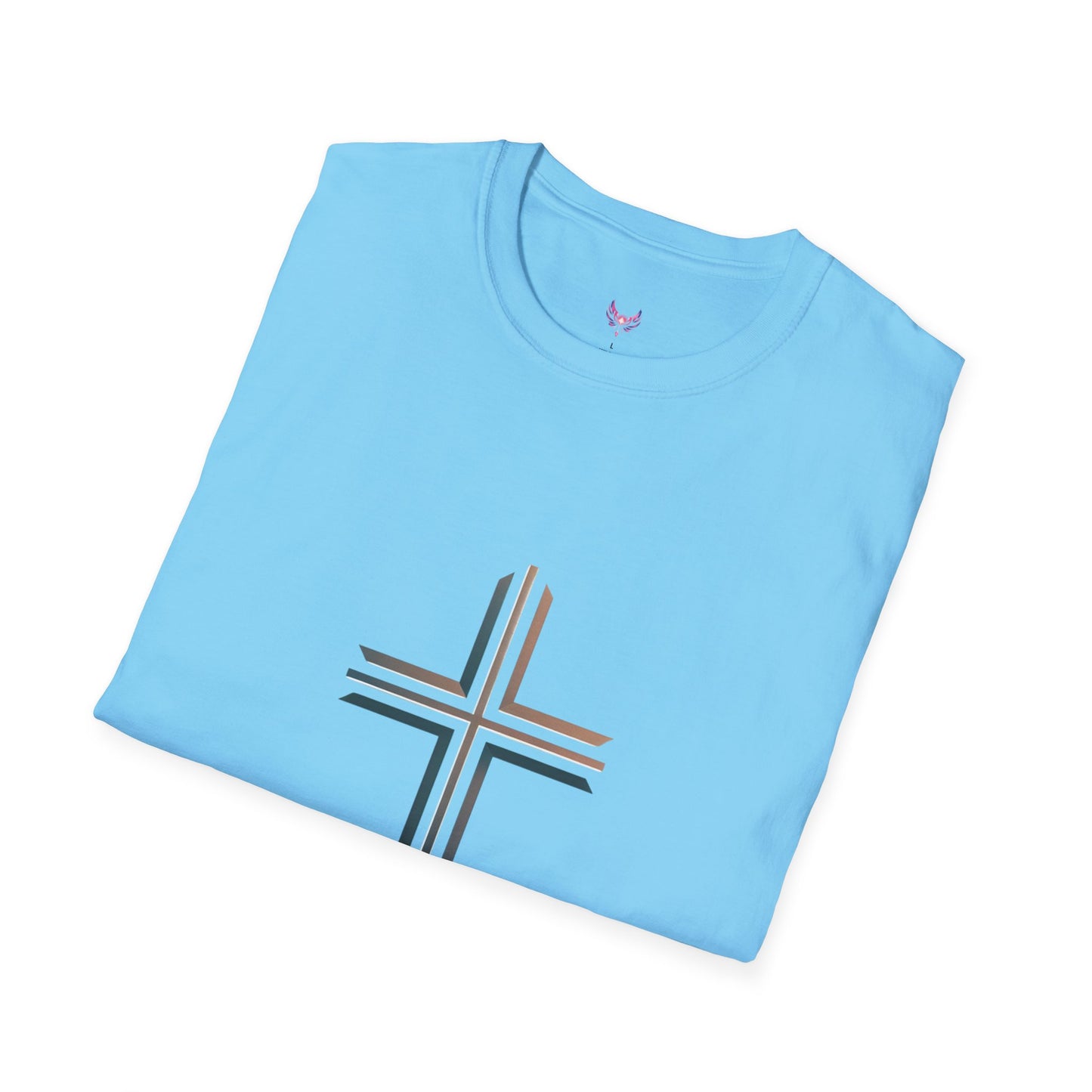 Inspirational Faith Graphic Unisex Softstyle T-Shirt - Walk by Faith Not by Sight