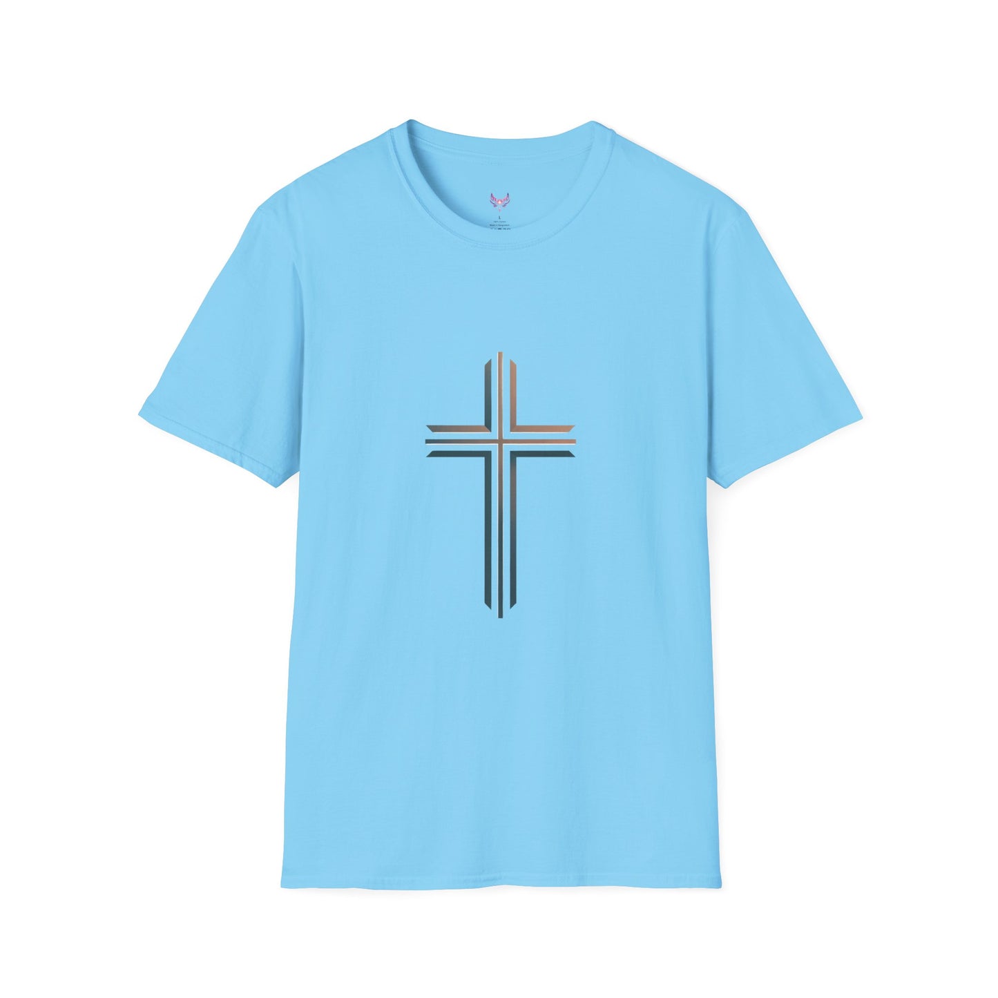 Inspirational Faith Graphic Unisex Softstyle T-Shirt - Walk by Faith Not by Sight