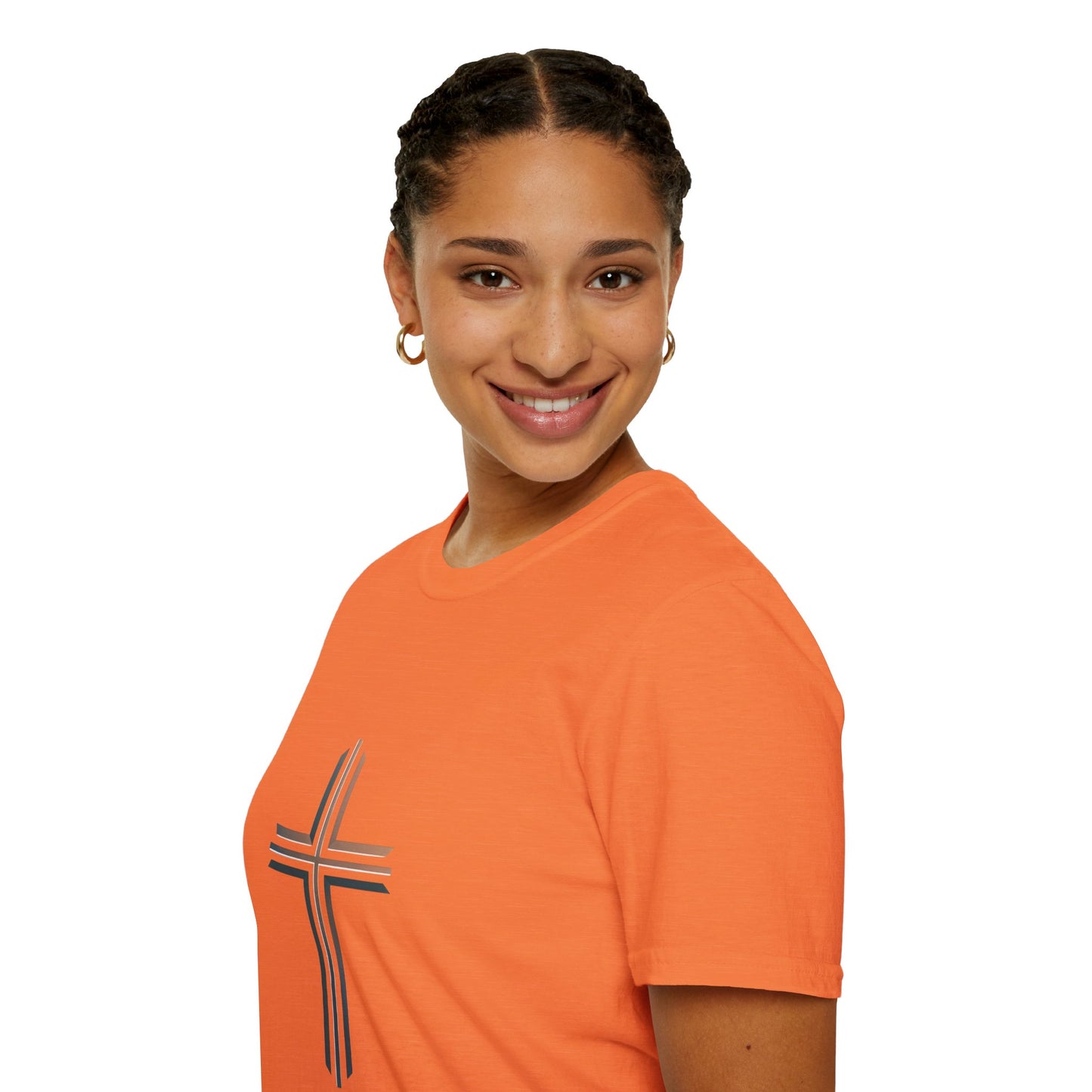 Inspirational Faith Graphic Unisex Softstyle T-Shirt - Walk by Faith Not by Sight