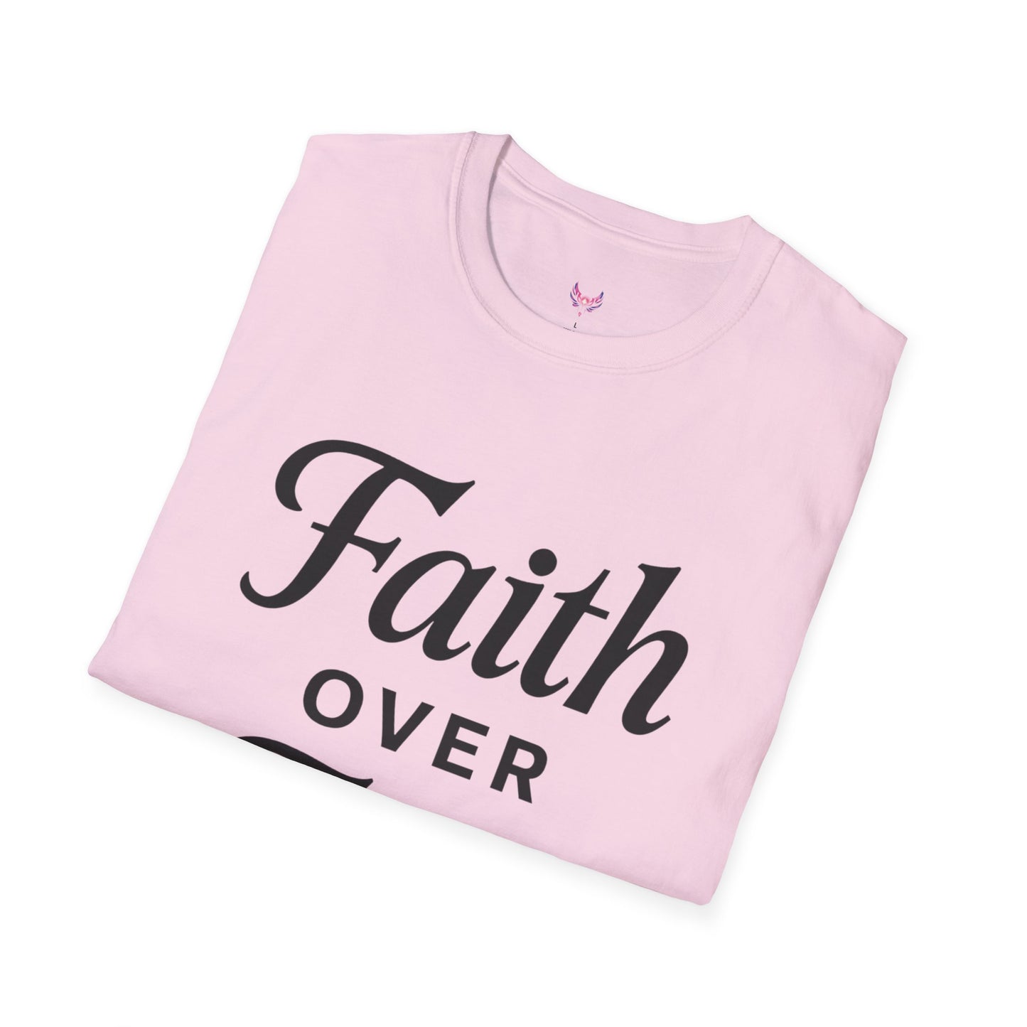 Inspirational Faith Over Fear Unisex Softstyle T-Shirt