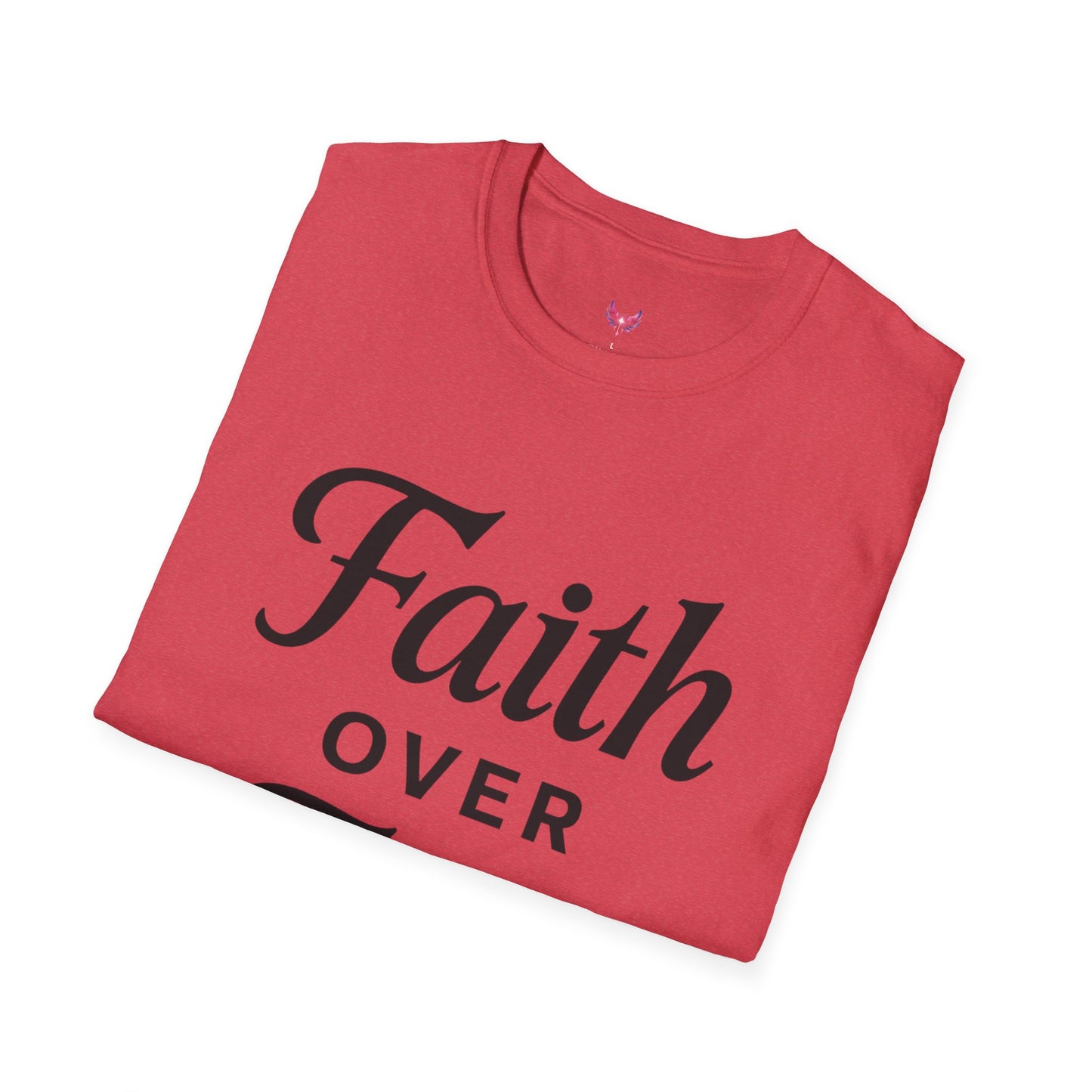 Inspirational Faith Over Fear Unisex Softstyle T-Shirt