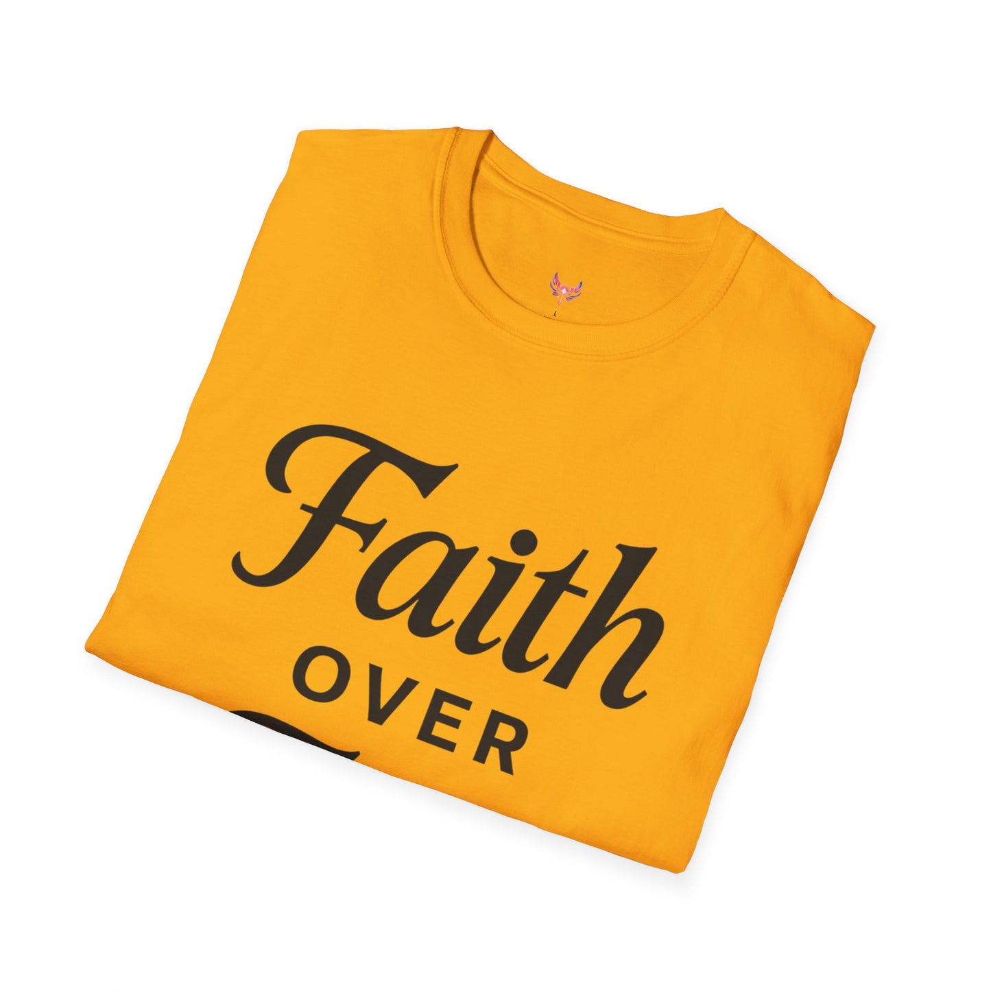 Inspirational Faith Over Fear Unisex Softstyle T-Shirt