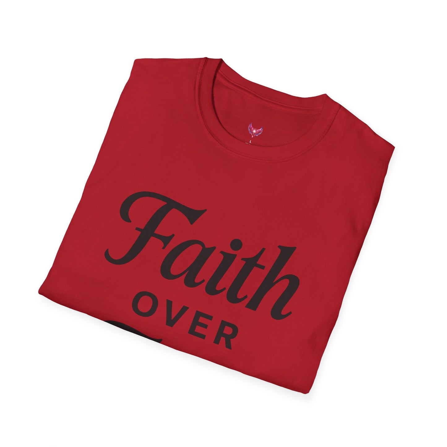 Inspirational Faith Over Fear Unisex Softstyle T-Shirt