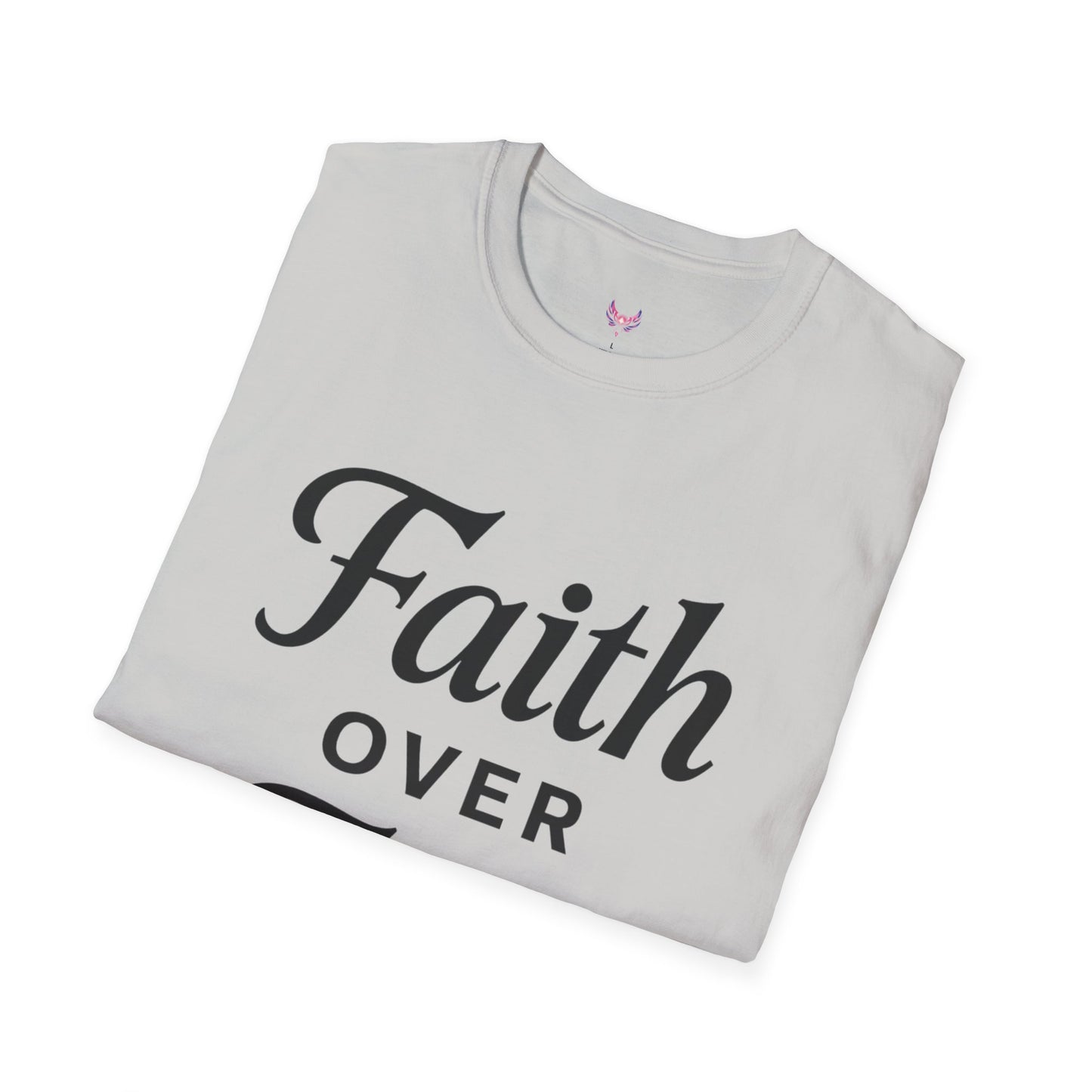 Inspirational Faith Over Fear Unisex Softstyle T-Shirt