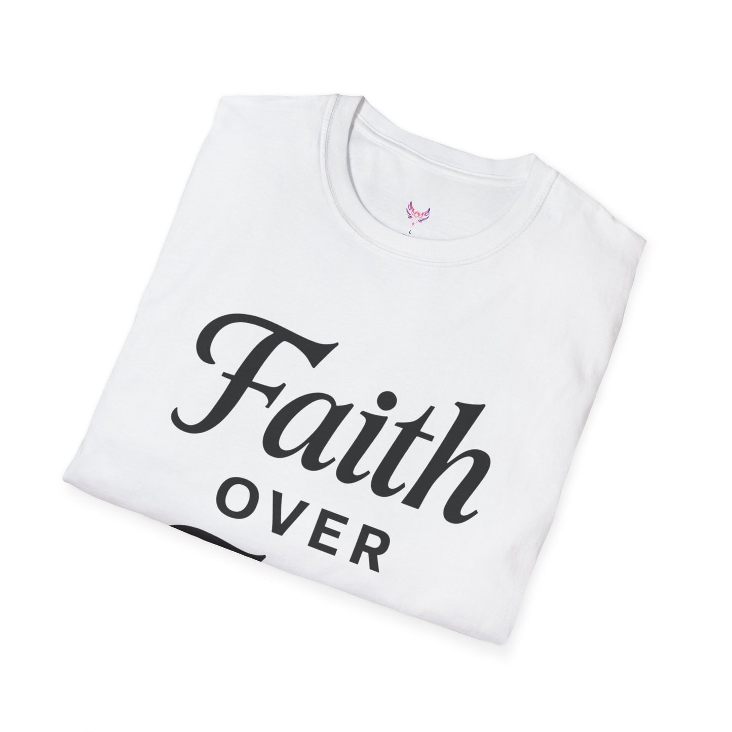 Inspirational Faith Over Fear Unisex Softstyle T-Shirt