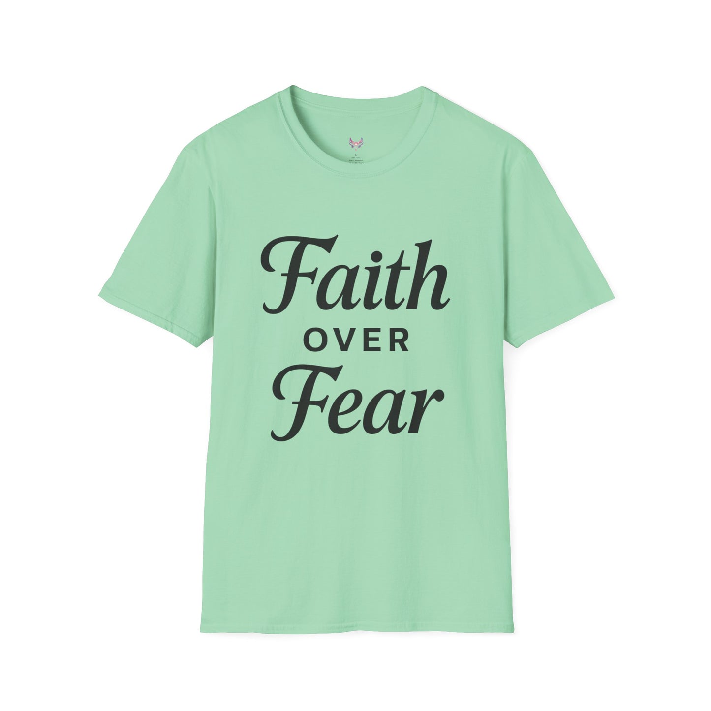 Inspirational Faith Over Fear Unisex Softstyle T-Shirt