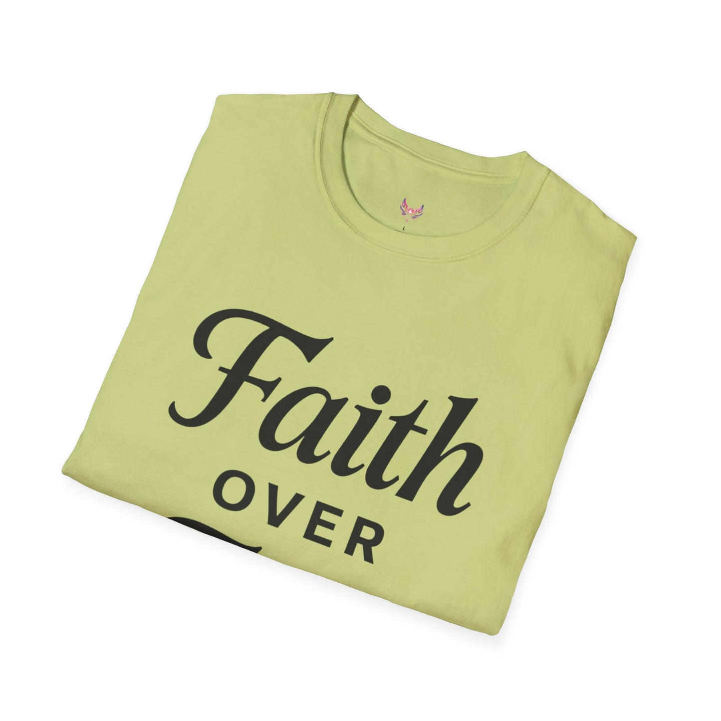 Inspirational Faith Over Fear Unisex Softstyle T-Shirt