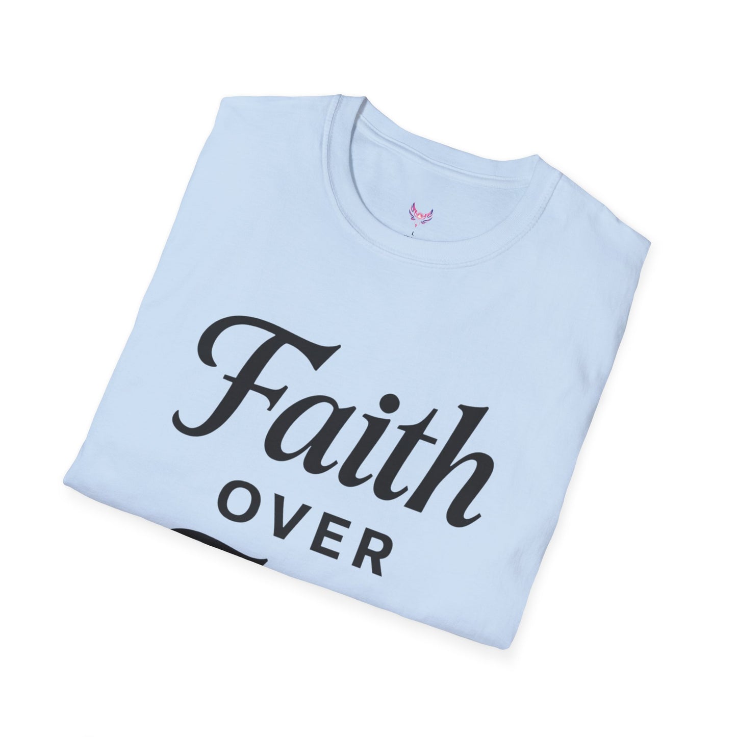 Inspirational Faith Over Fear Unisex Softstyle T-Shirt