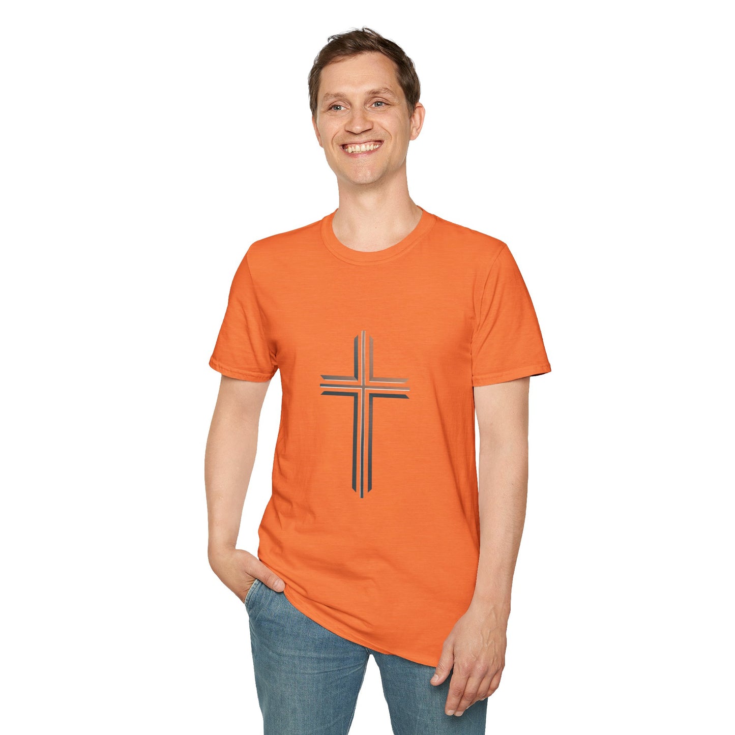 Inspirational Faith Graphic Unisex Softstyle T-Shirt - Walk by Faith Not by Sight