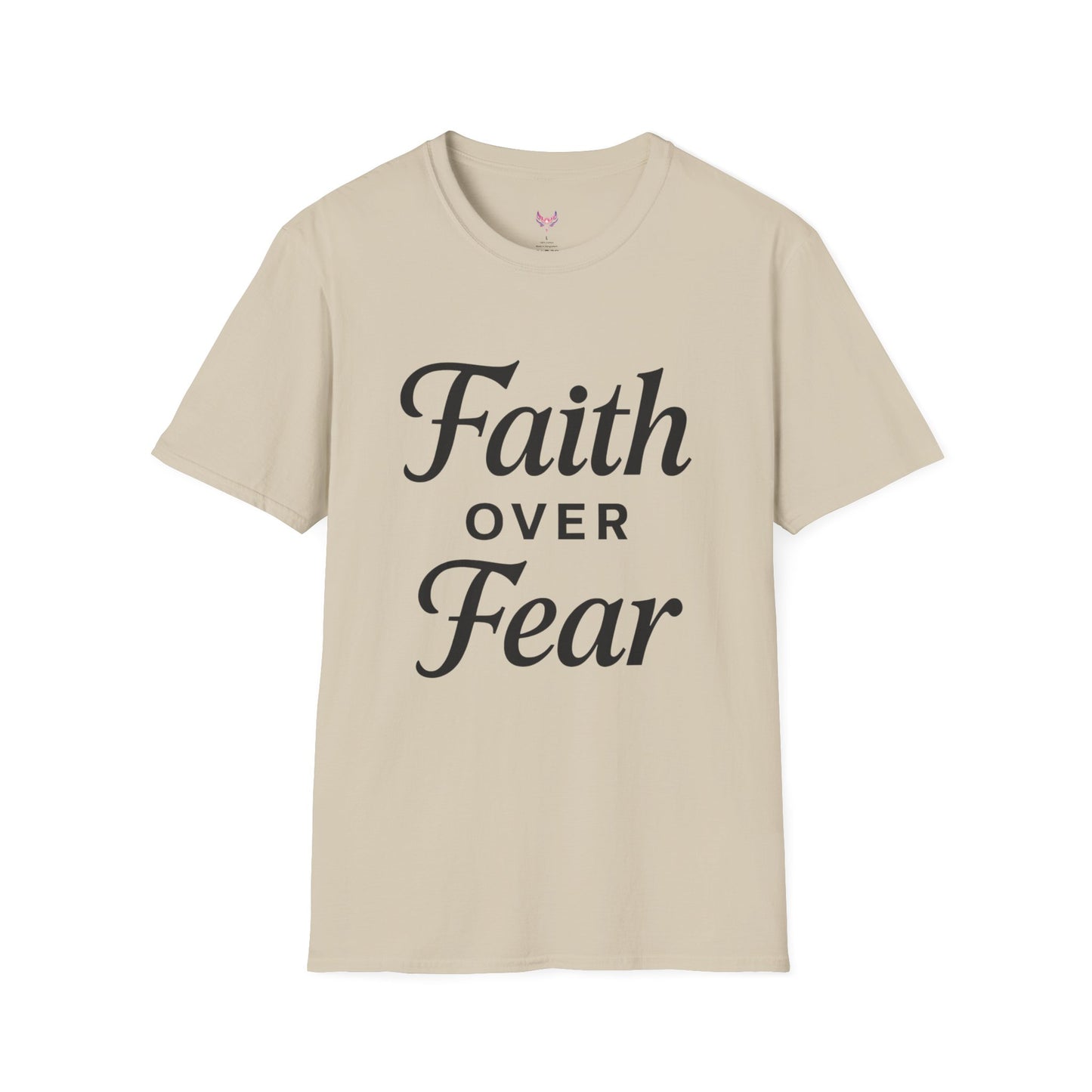 Inspirational Faith Over Fear Unisex Softstyle T-Shirt