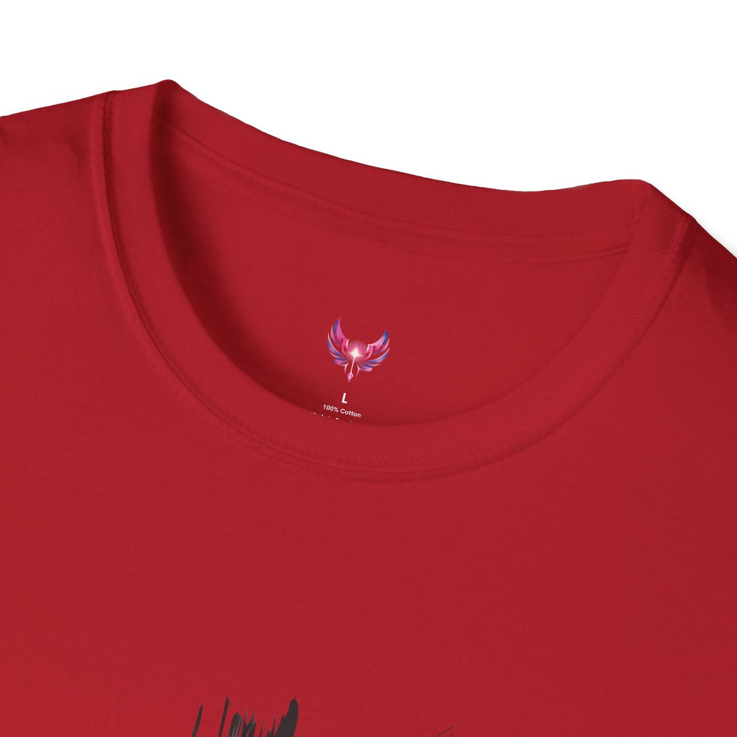 Faith-Inspired Unisex Softstyle T-Shirt with Cross Design
