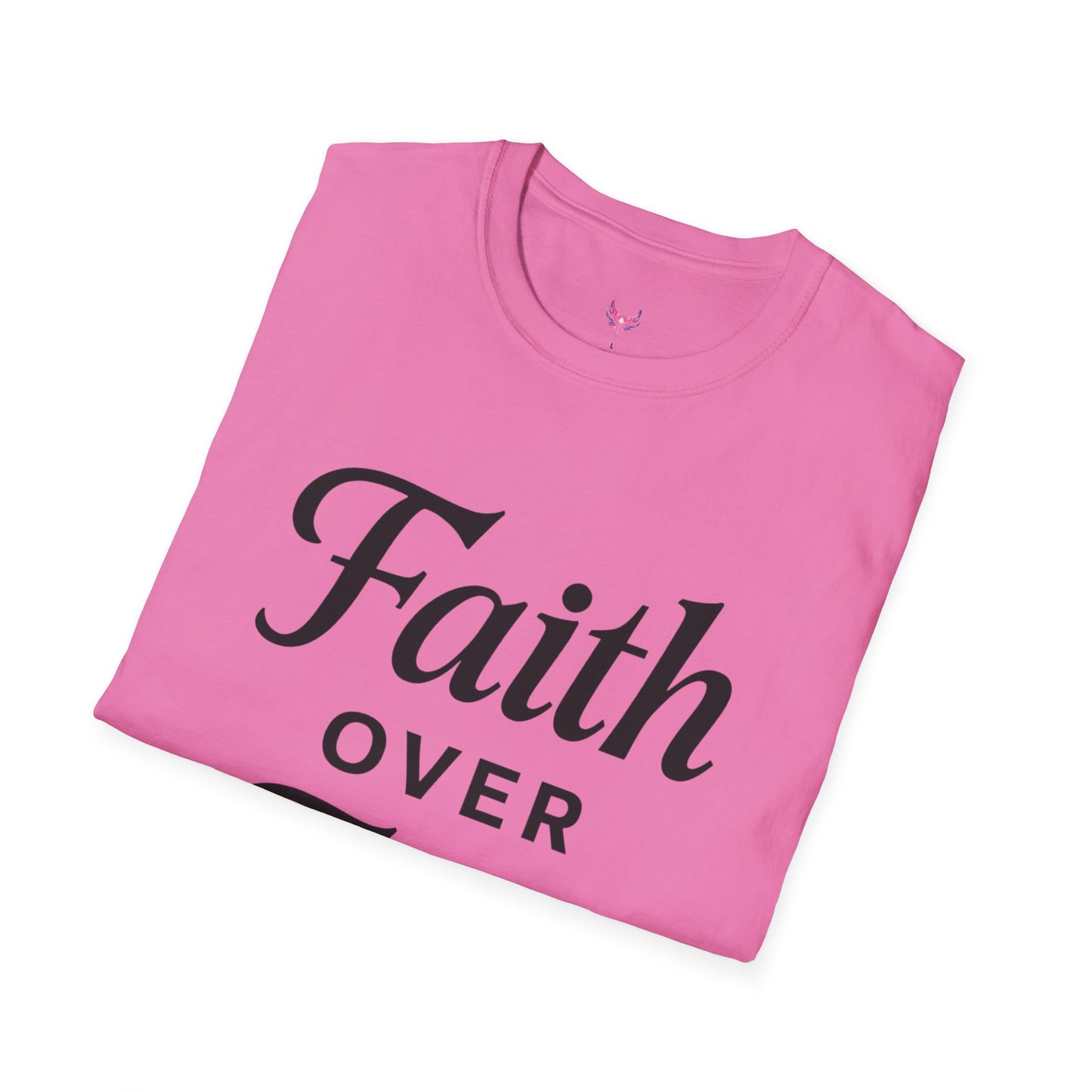 Inspirational Faith Over Fear Unisex Softstyle T-Shirt