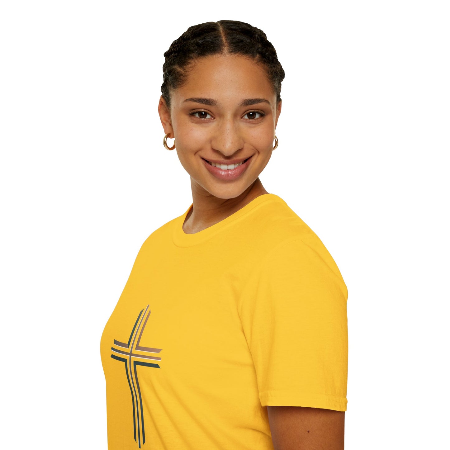 Inspirational Faith Graphic Unisex Softstyle T-Shirt - Walk by Faith Not by Sight
