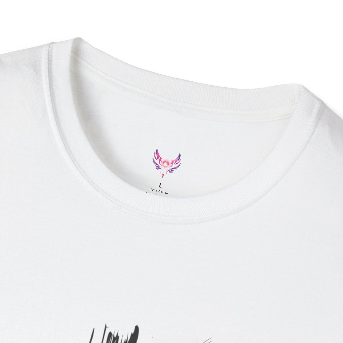 Faith-Inspired Unisex Softstyle T-Shirt with Cross Design