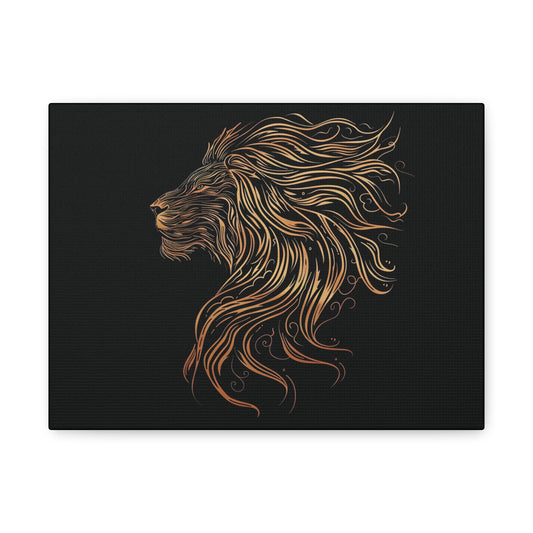 Majestic Lion Canvas Art - Elegant Wall Decor for Animal Lovers